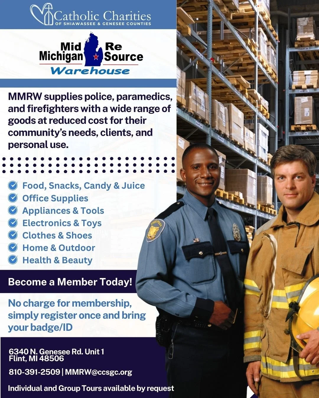 RRR　MISSION DISTRICT Mid-Michigan ReSource Warehouse — Catholic Charities of Shiawassee
